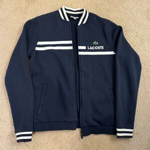 Lacoste Sport Boys Track Jacket Navy Alligator Size 14